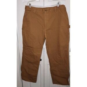 Carhartt Duck Utility Work‎ Pants Fits 40x32 B11 Brown Canvas 2000s Loose Fit